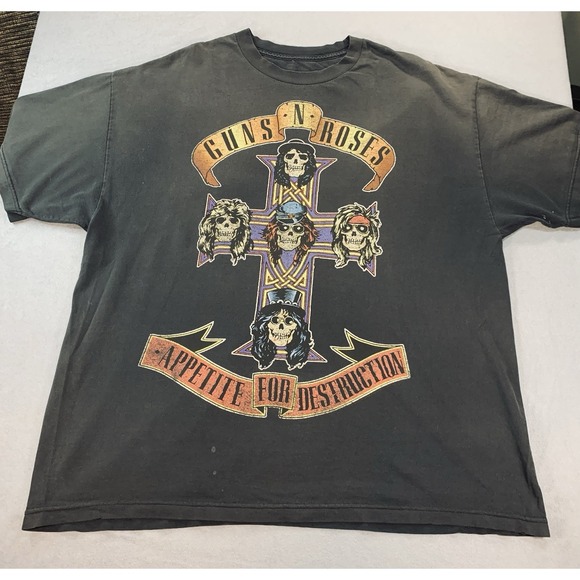 Guns N' Roses Other - Vintage Guns N Roses 90s/Y2K Shirt Mens 2XL Black Appetite For Destruction